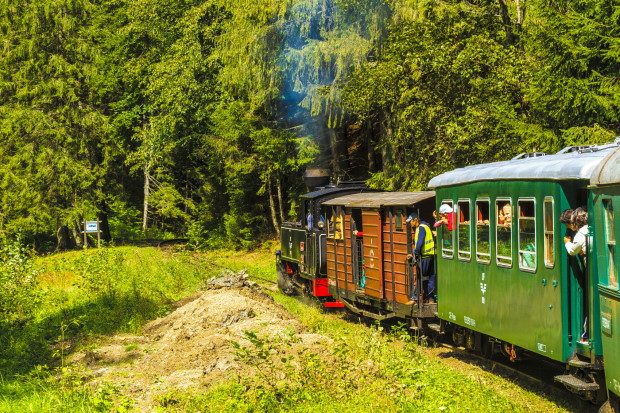steam train ride maramures