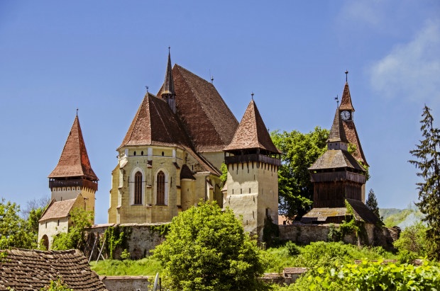 Biertan Romania in Spring